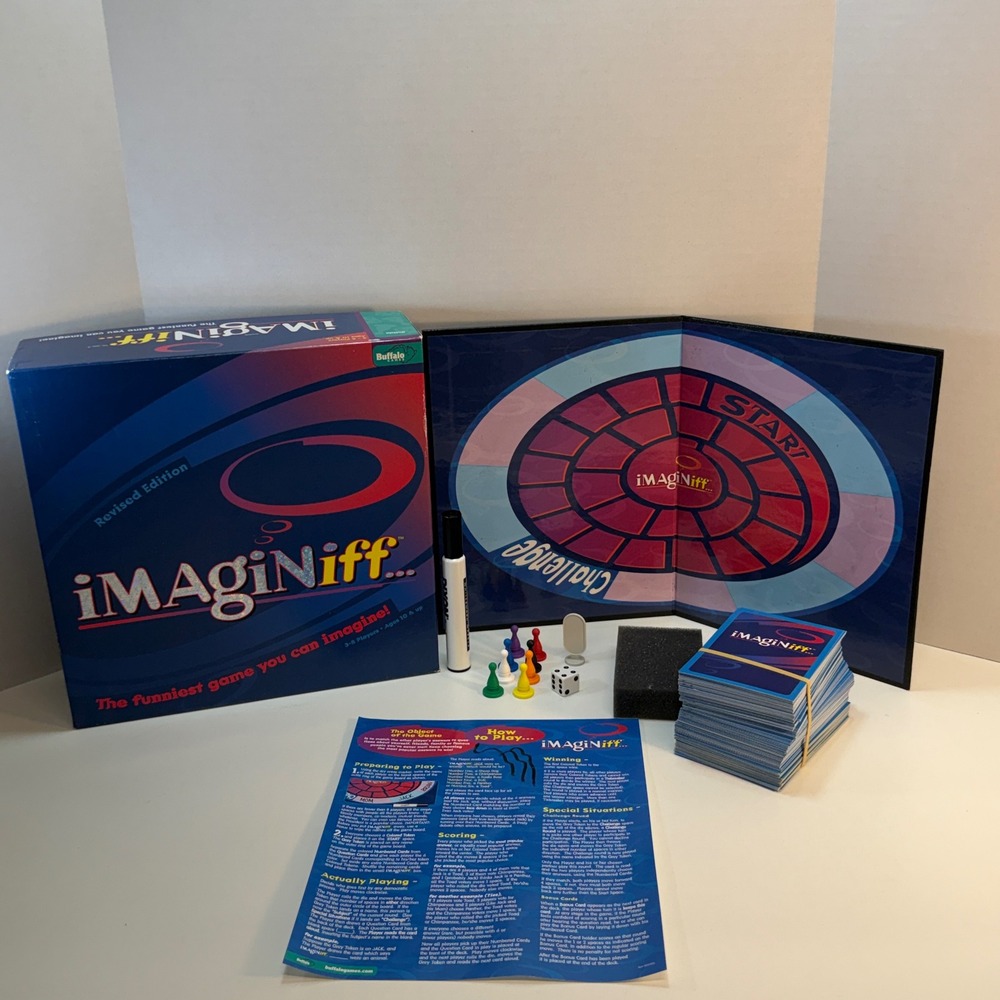 IMAGIniff Board Game Blue Revised Edition Party Buffalo Games COMPLETE